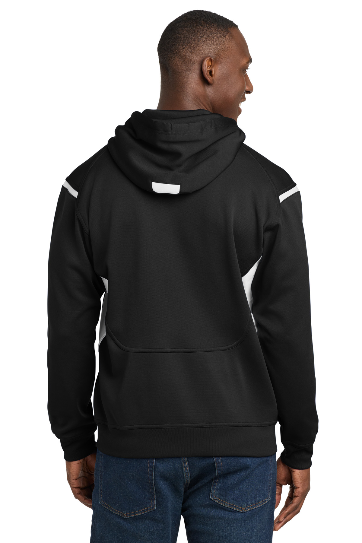Sport-Tek Tech Fleece Colorblock Hooded Sweatshirt. F246 54