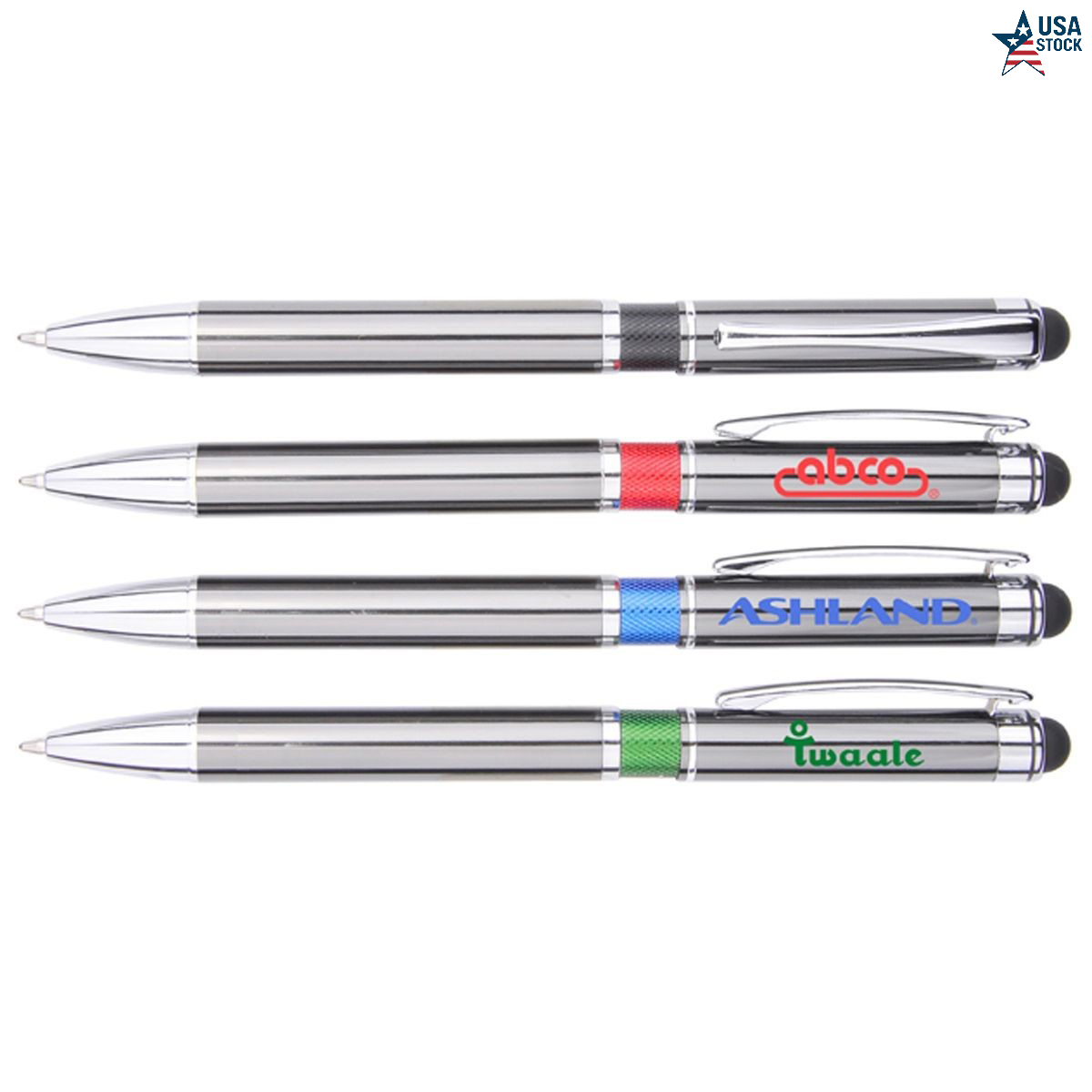 Aluminum Stylus Ballpoint Pen in Gunmetal Finish 2