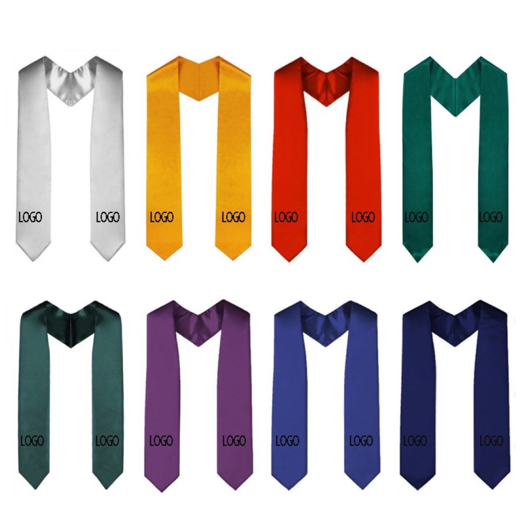 Graduation Unisex Plain Graduation Stole for Academic Commencements Sash 2