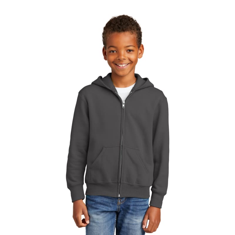 Port & Company - Youth Core Fleece Full-Zip Hooded Sweatshirt. 62