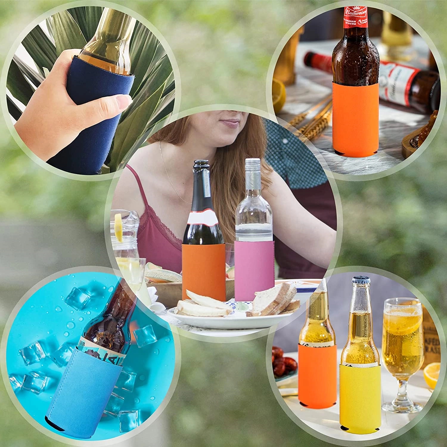 Beverage Insulator Cooler Pocket Can Cooling, custom koozie with logo imprint 8