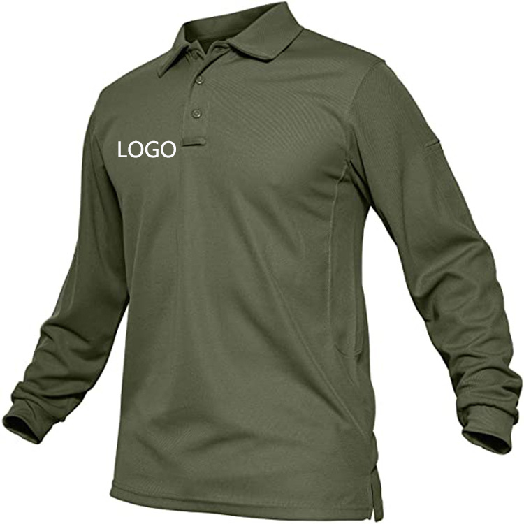 Men's Long-sleeved Golf Paul Lapel T-shirt 1