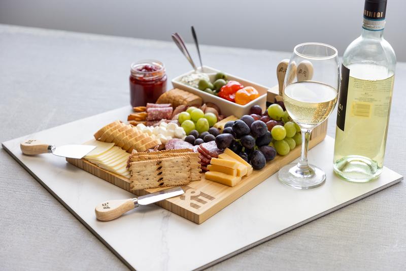 Charcuterie Board with Bowl, Utensils, and Forks 12