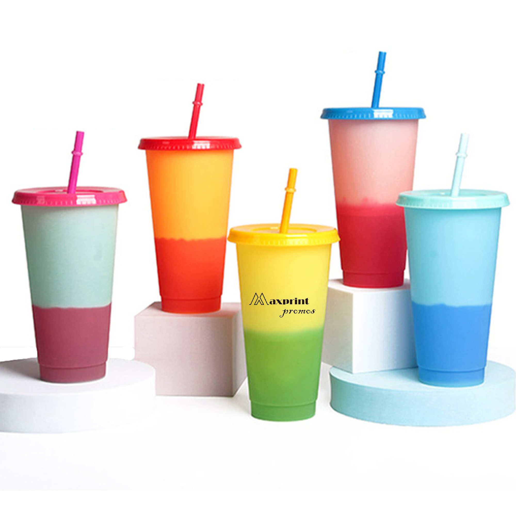 PP Cold Color Changing Straw Cup 2