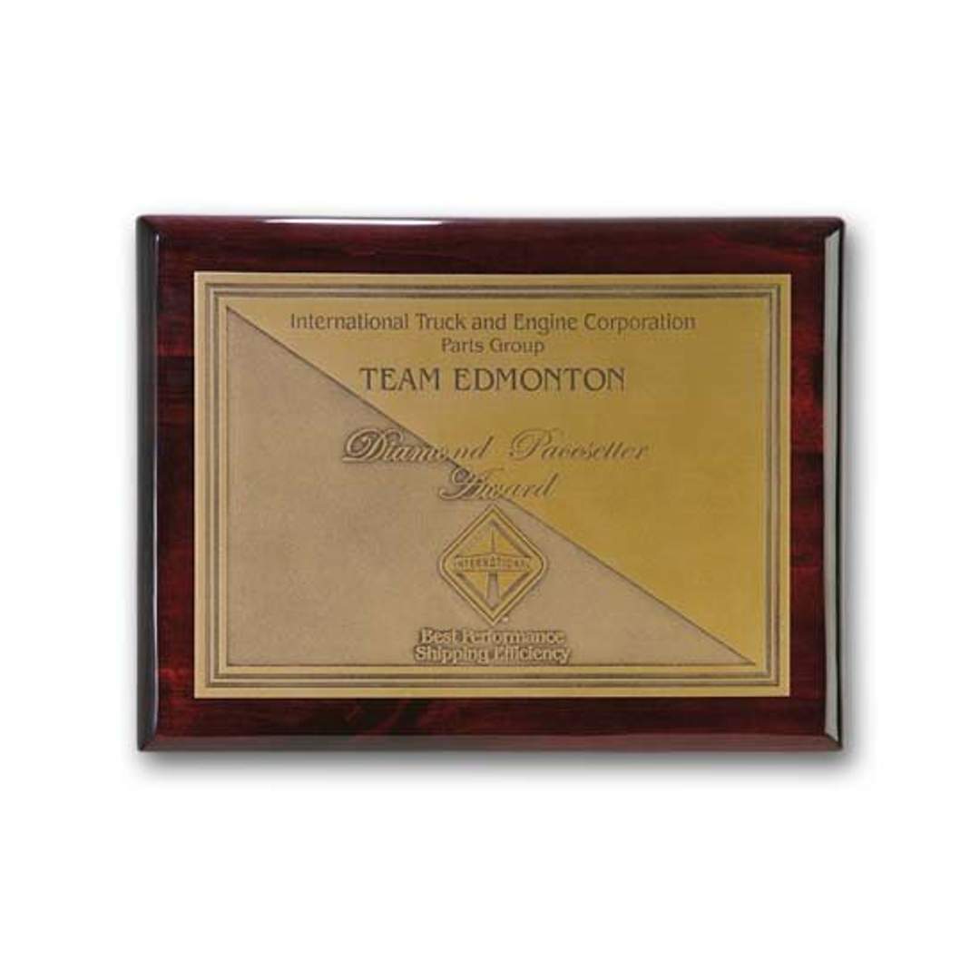 Double Etch Plaq - Rosewood 7