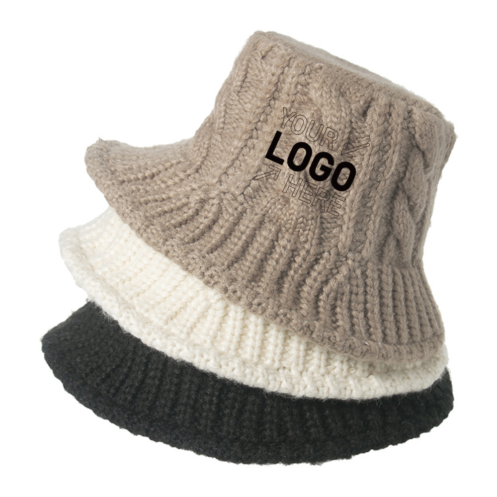 Autumn and winter retro knitted hat twist wool fisherman hat