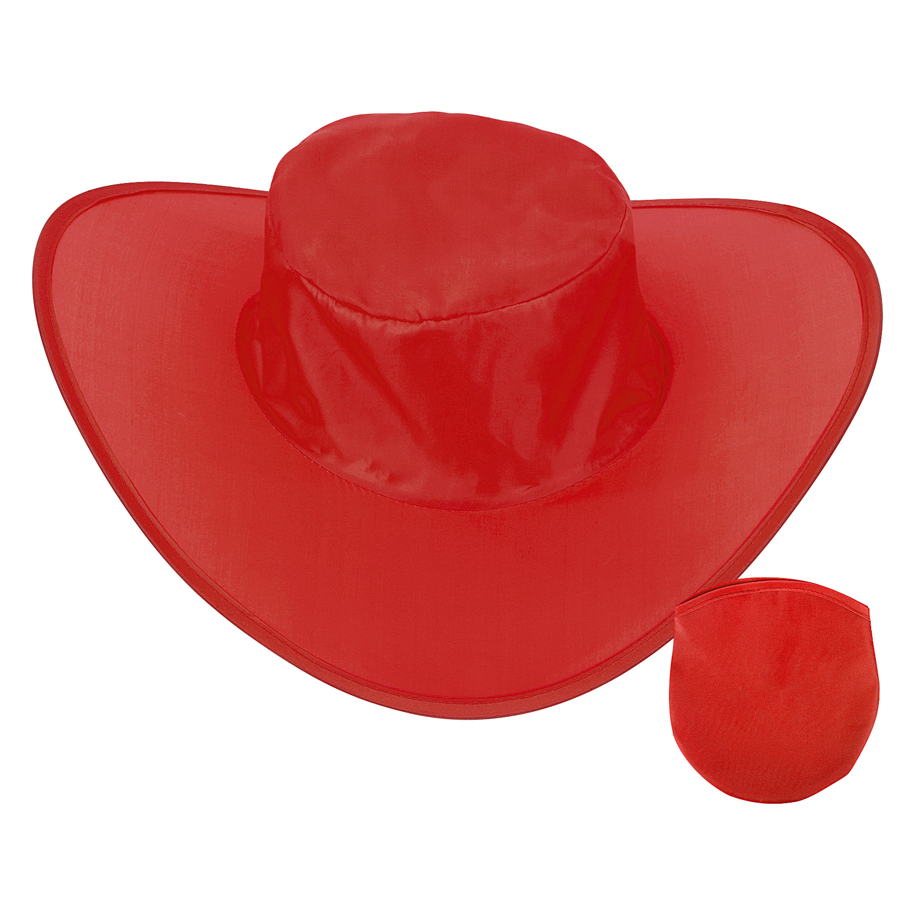 Foldable Polyester Advertising Cowboy Hat W/ Storage Bag 2