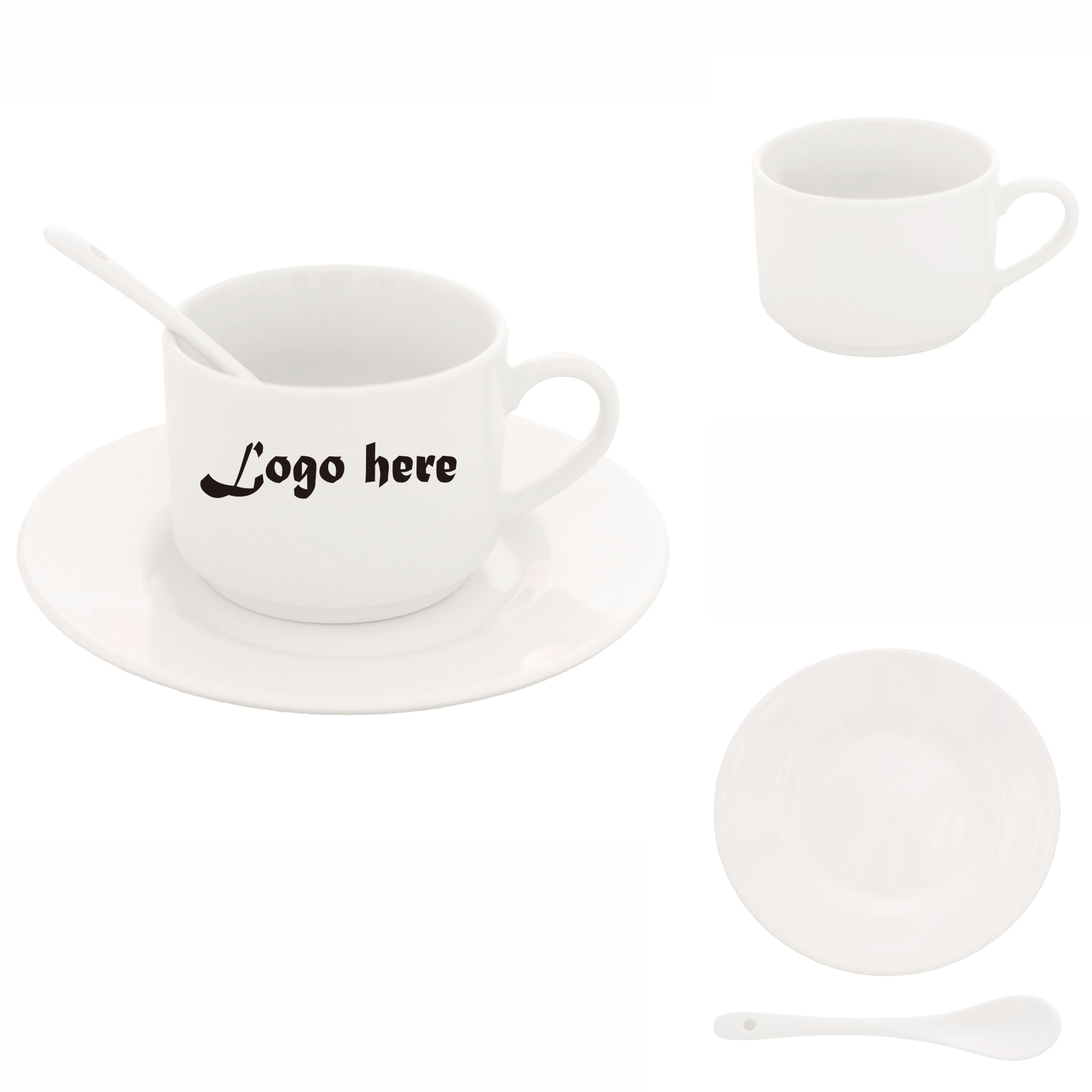 Customizable Ceramic Coffee Cup Set MOQ 10pcs 2