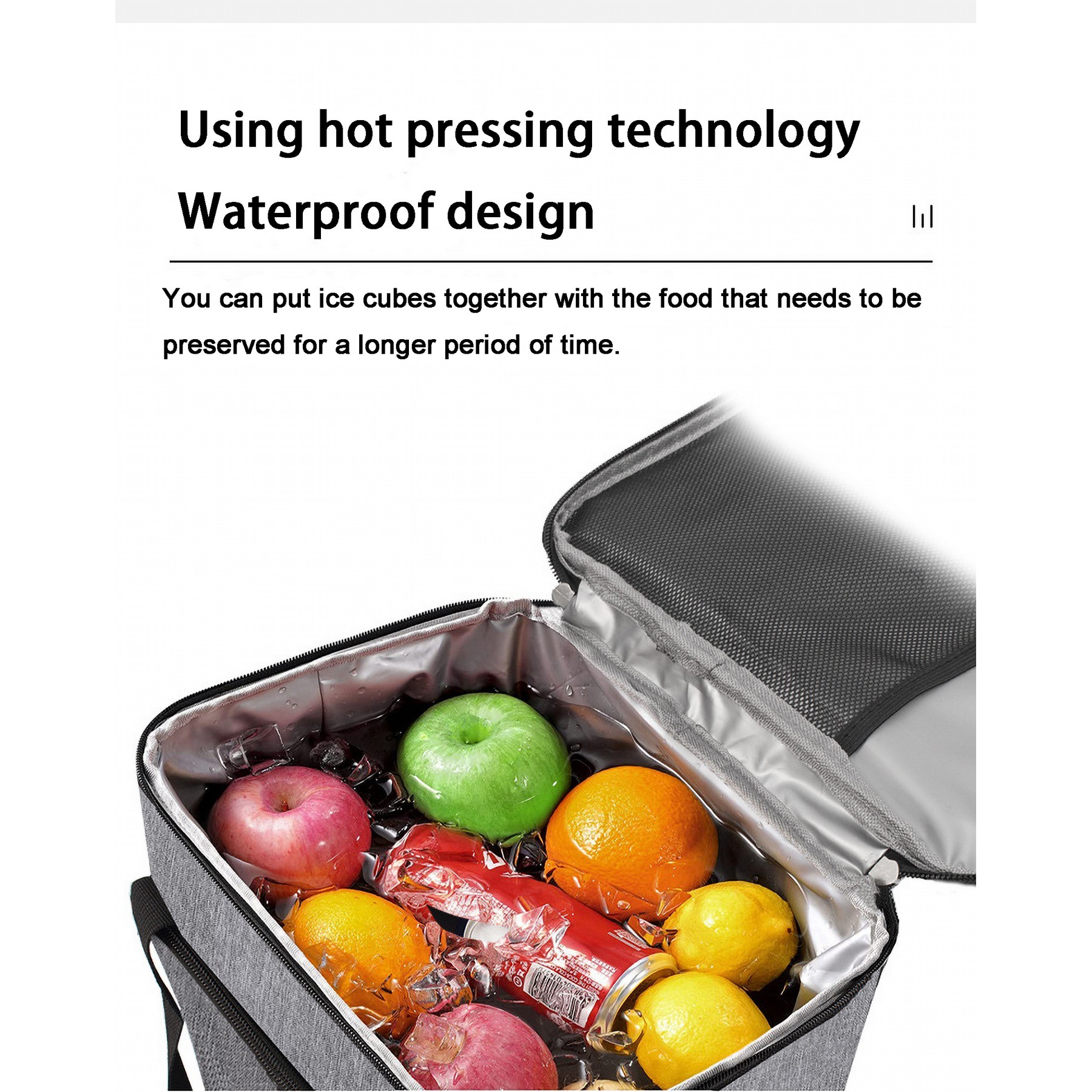 Insulated Lunch Bag Leakproof Cooler Tote Bag Organizer 5