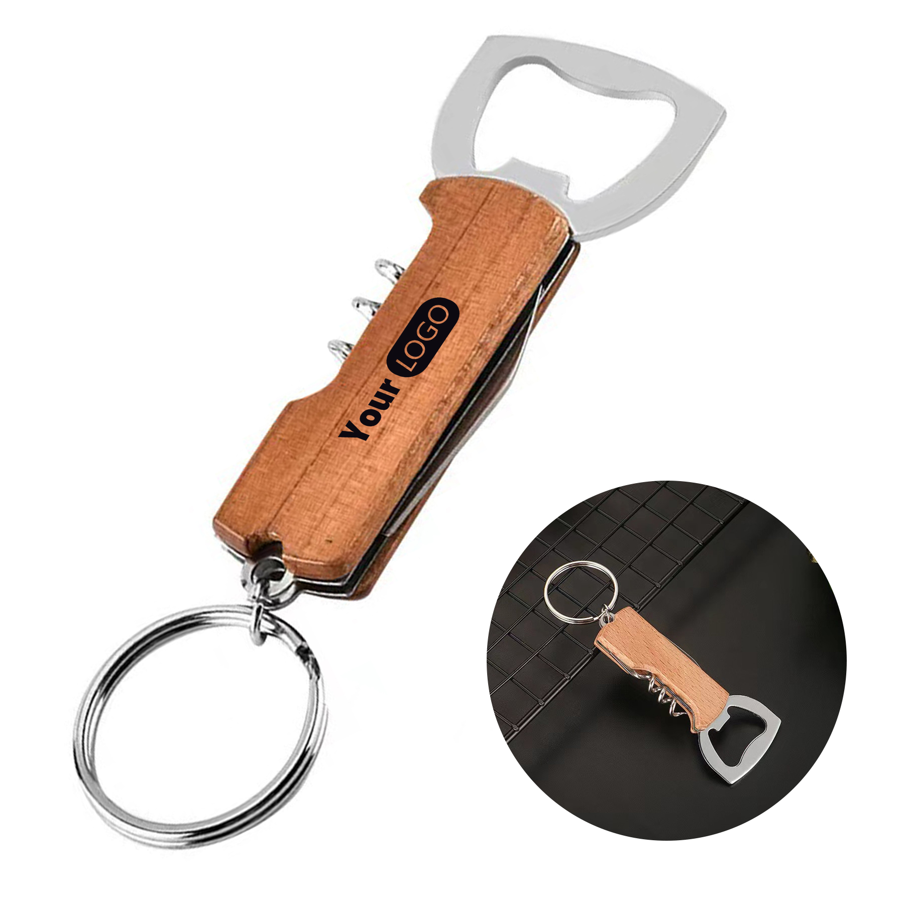 Stainless Steel Portable Palm Bottle Opener 3