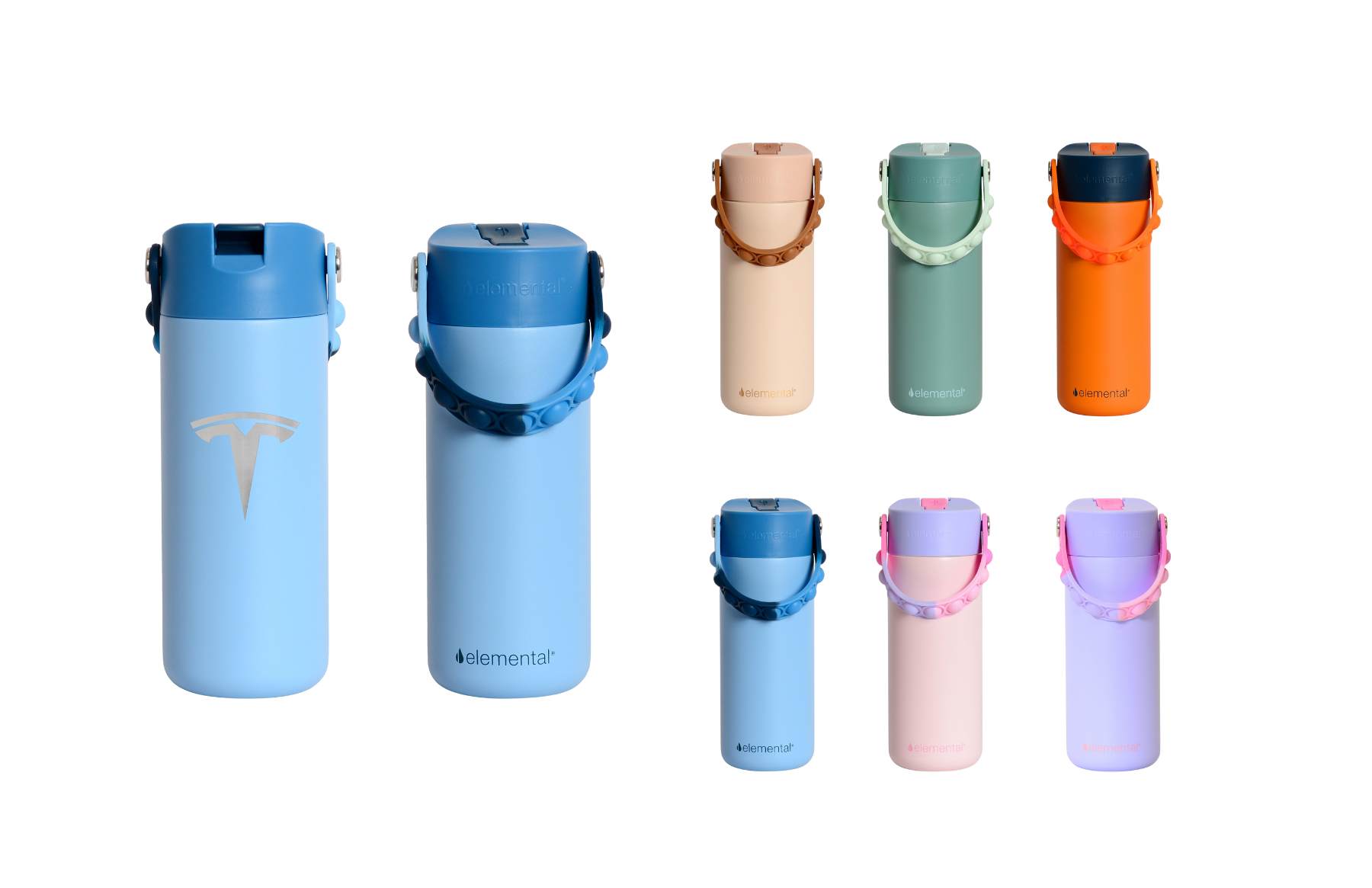 Elemental® Core Series 18oz Pop Fidget Stainless Steel Water Bottle - Vacuum Insulated - BPA-Free 44