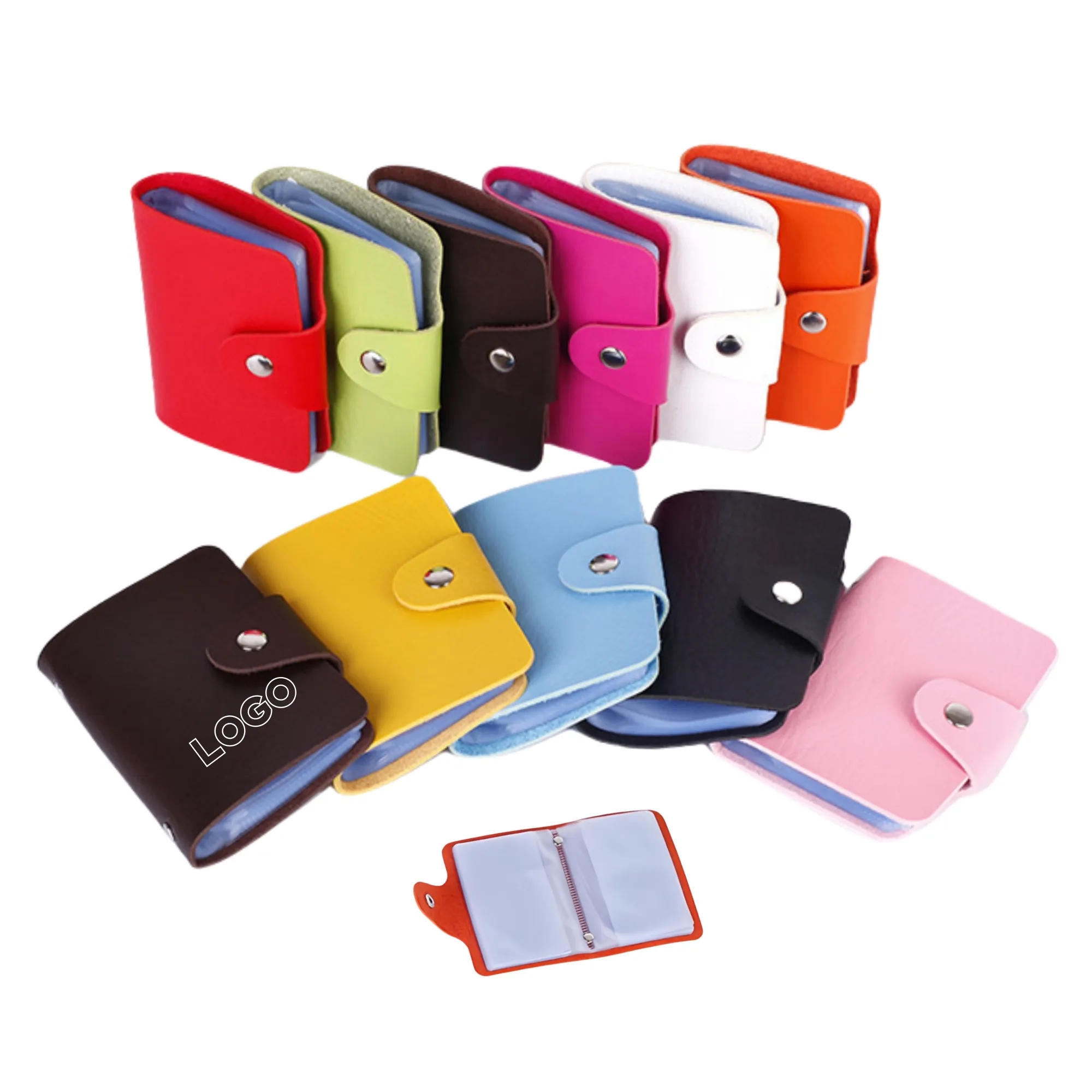 Durable Soft PU Leather Business Credit Card Holder 2