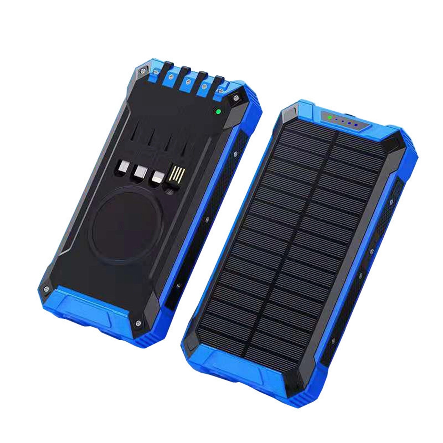 20000 mAh Solar Wireless Power Bank Charger with Cable 5