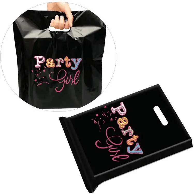 PE Plastic Die Cut Handles Bag 4