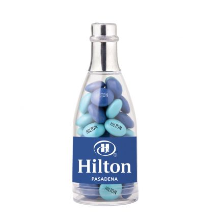 Champagne Bottle with Imprinted Chocolate Buttons 1