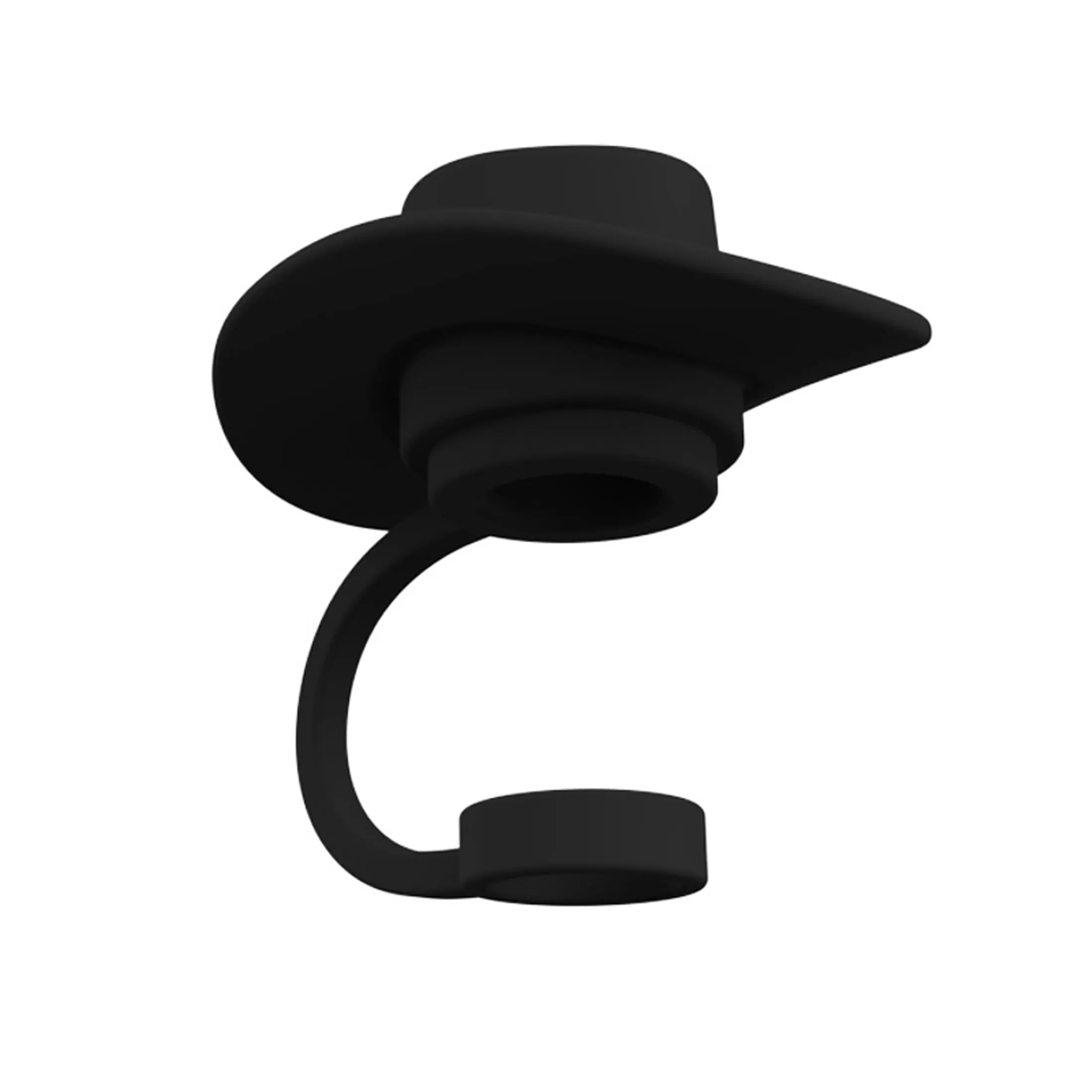 Cowboy Hat-Shaped Silicone Straw Caps 7