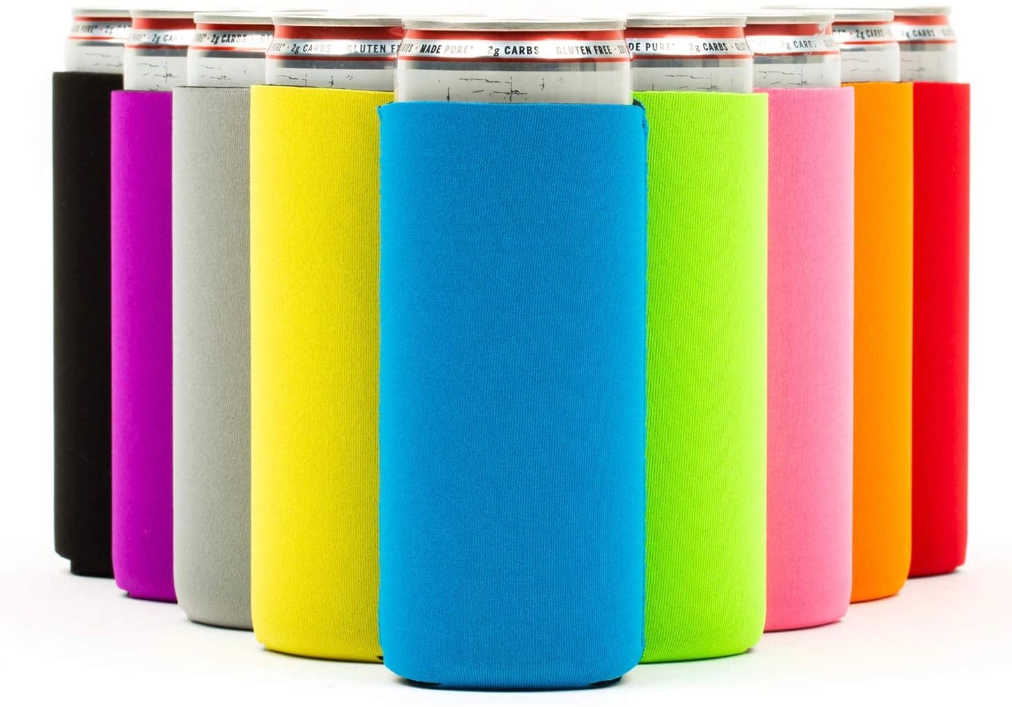 12oz Sublimated Slim Can Cooler Sleeve 2