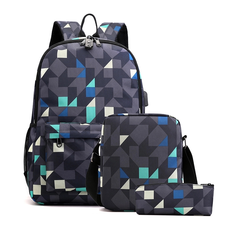 Custom Two-piece Laptops Backpacks with USB Charging Port 23