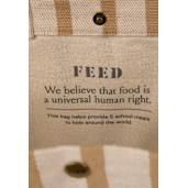 FEED Cotton and Jute Striped Tote 39