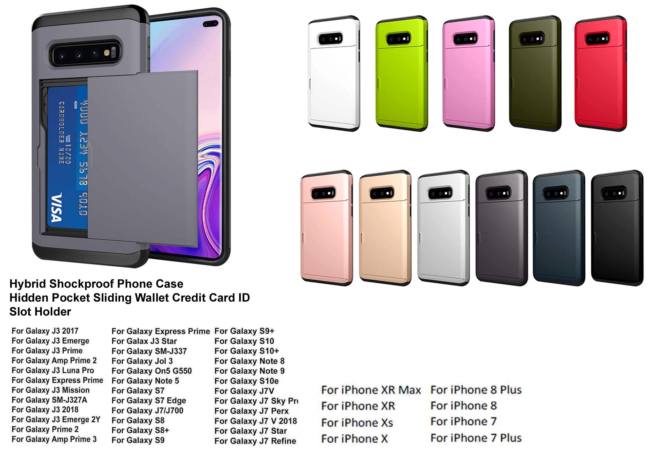 iBank ® Galaxy S10 (6.1") Credit Card Holder Case 2