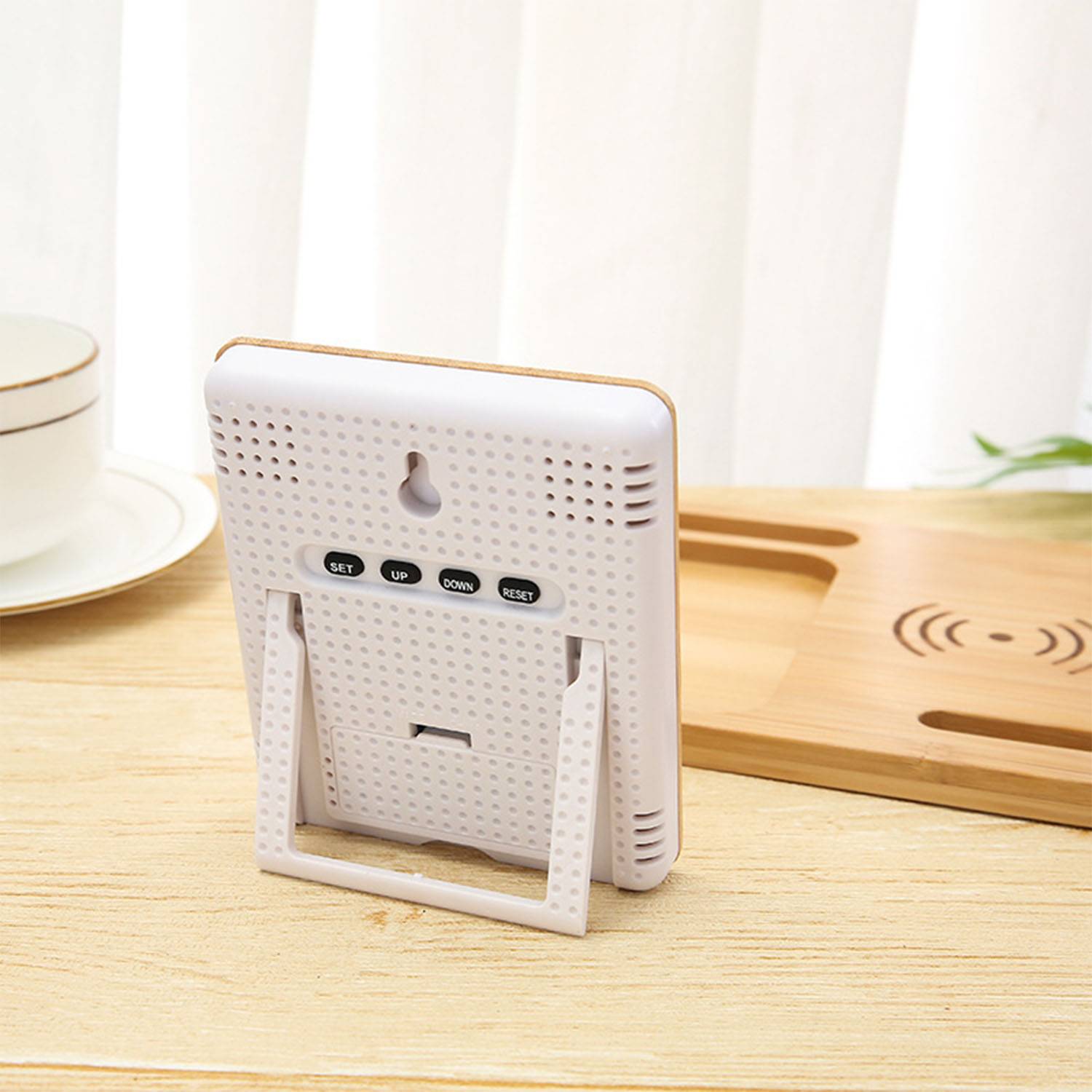 Multifunction Phone Stand w/ Wireless Charger and Clock 4