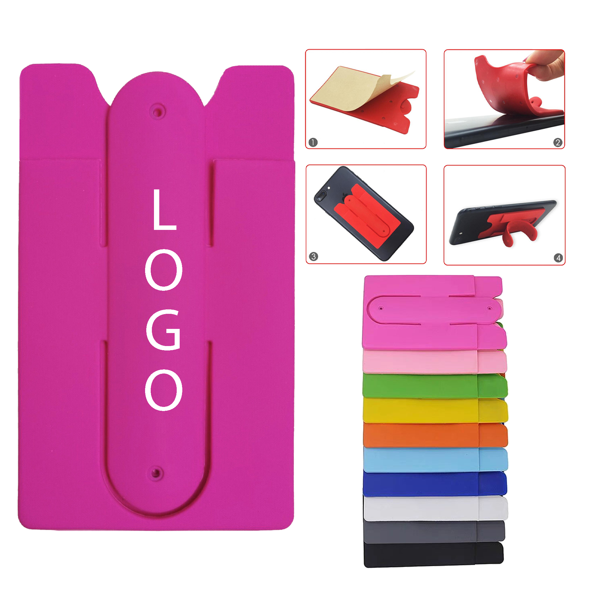 Silicone Card Sleeve For Mobile Phones 10