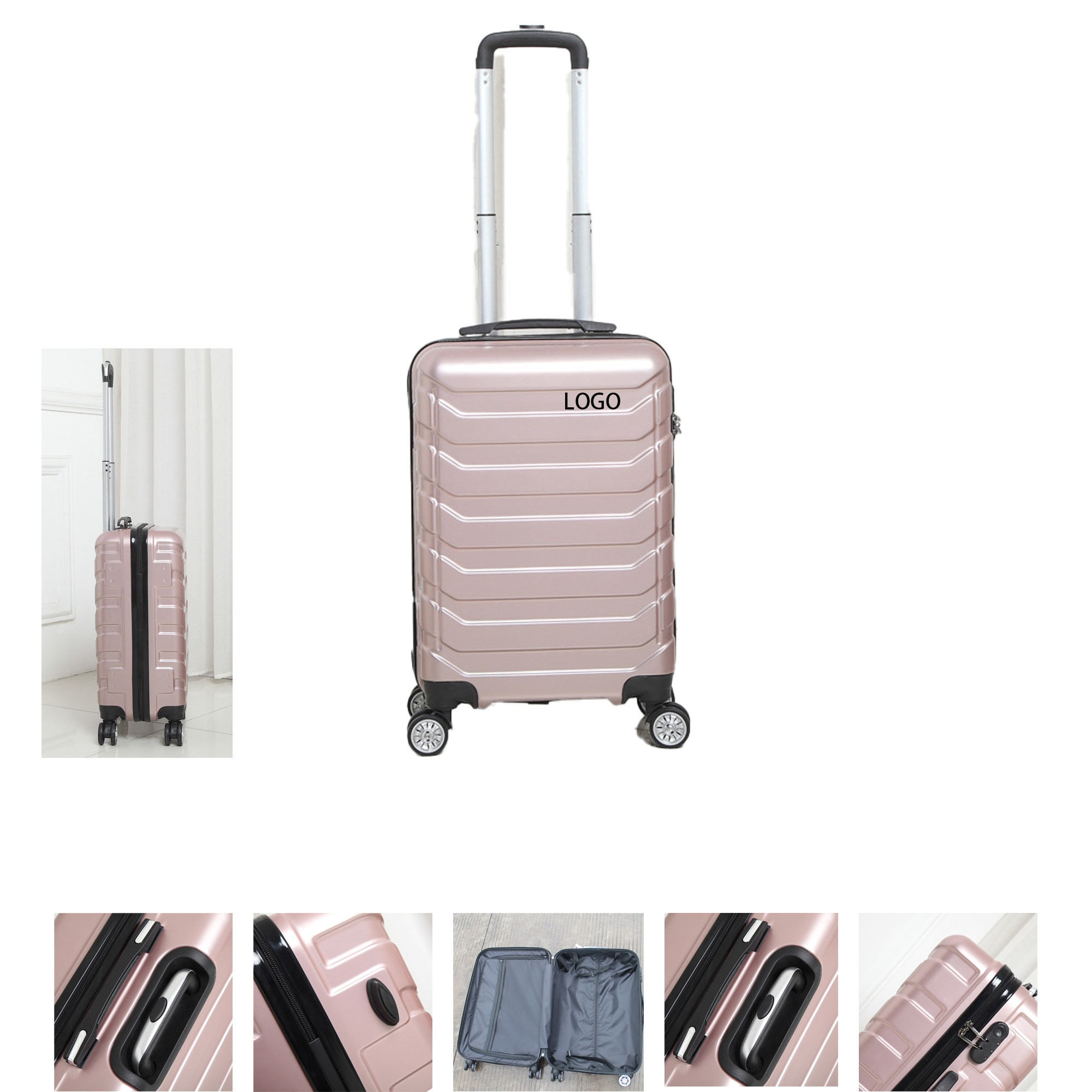 Compact ABS Spinner Carry-On Suitcase 2