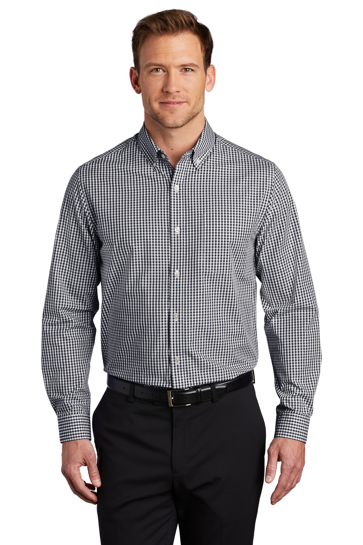 Broadcloth Gingham Easy Care Shirt
