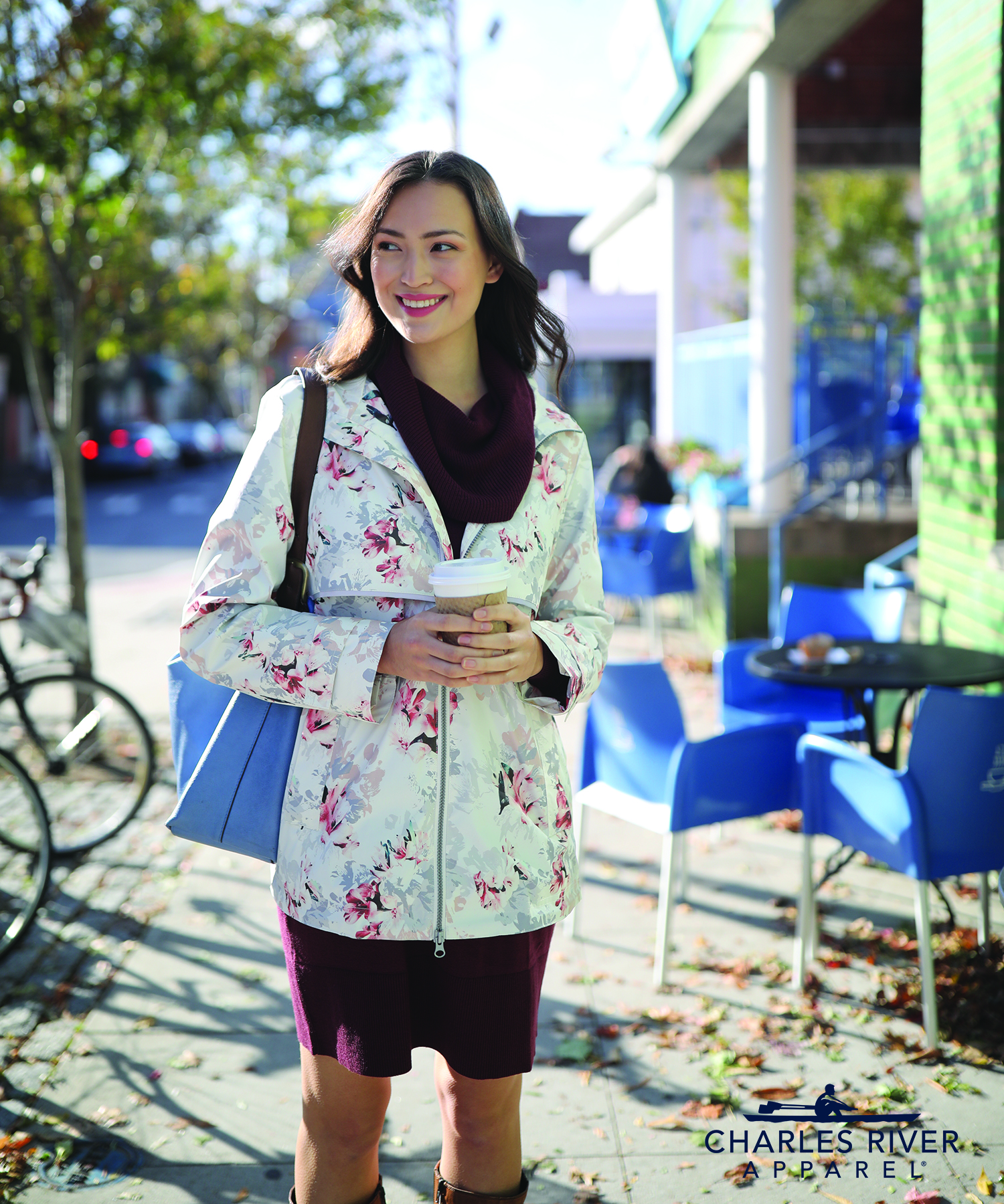 Women's New Englander Floral Printed Rain Jacket