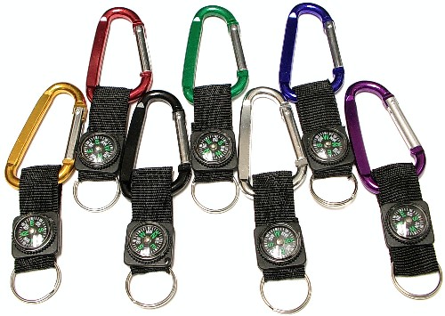 Carabineer with compass