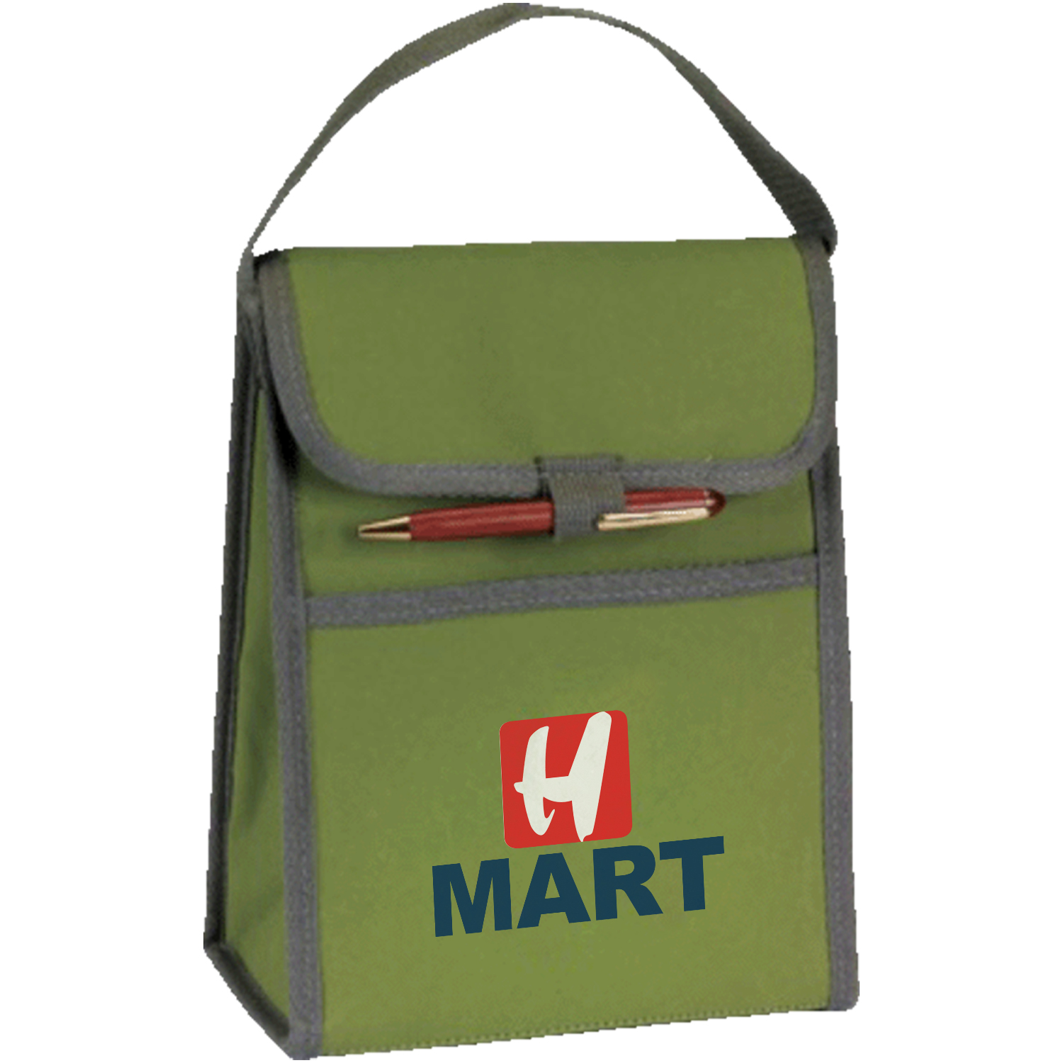 Eco-Insulated Tear Resistant 6 Pack Cooler Lunch Bag w/ Front Pocket (8.5” x 10” x 6”) 2