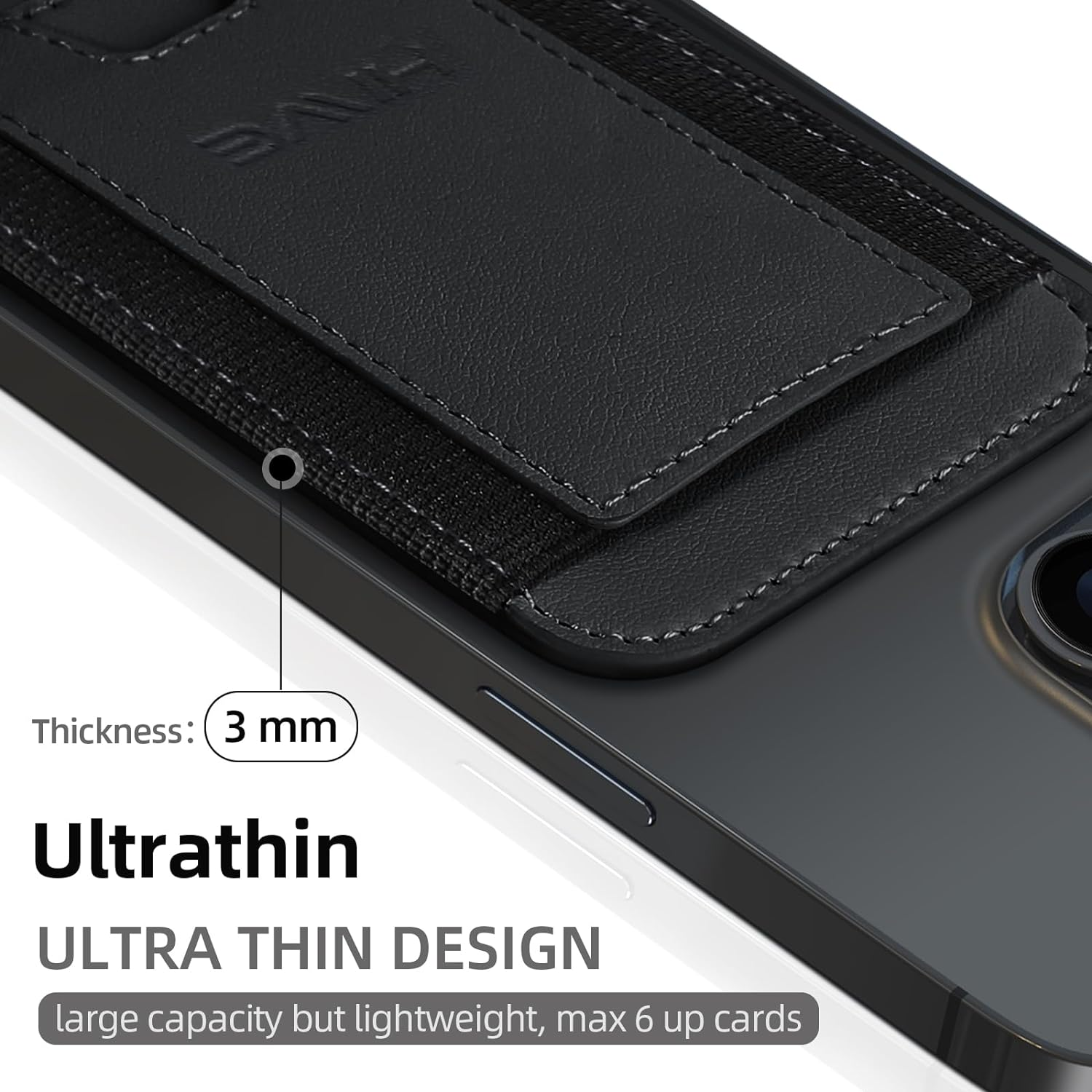 For IPhone 15/14/13/12 Magnetic PU Leather Wallet 6