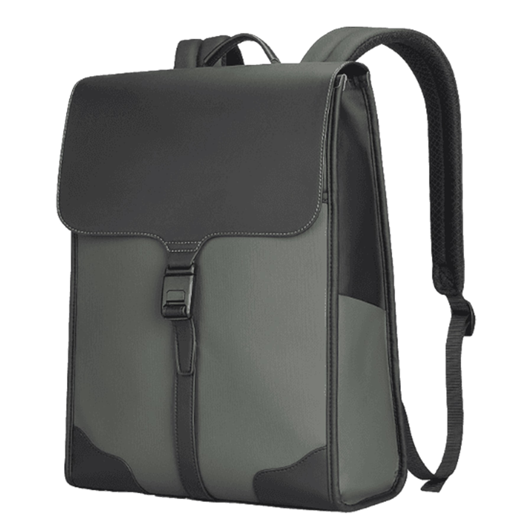Pu Magnetic Snap Laptop Backpack 2