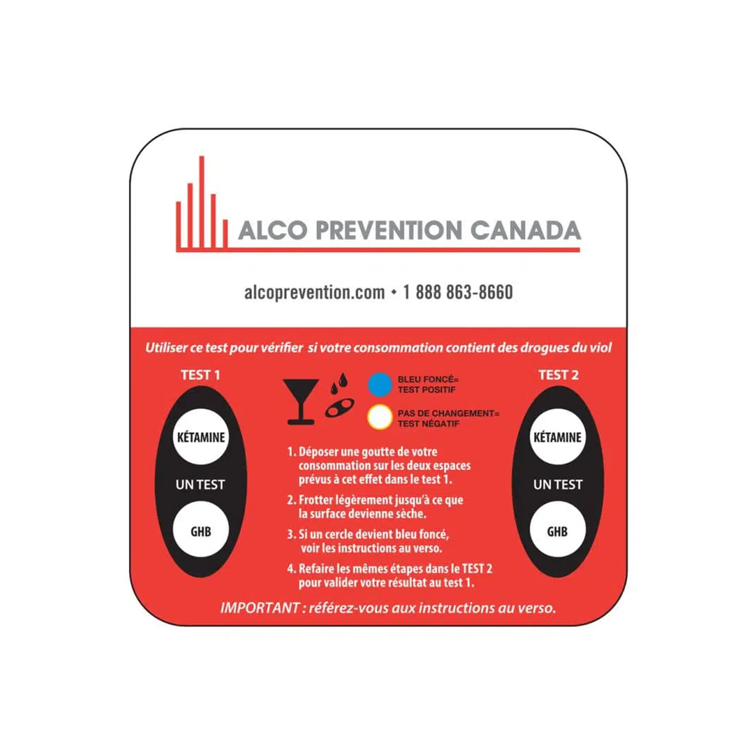 Drink Drug Detection Coaster 6