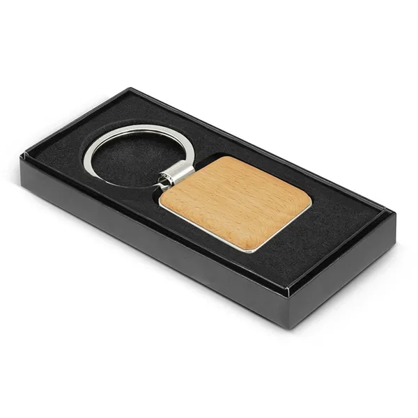 Cosmic Square Wooden Keyring 2
