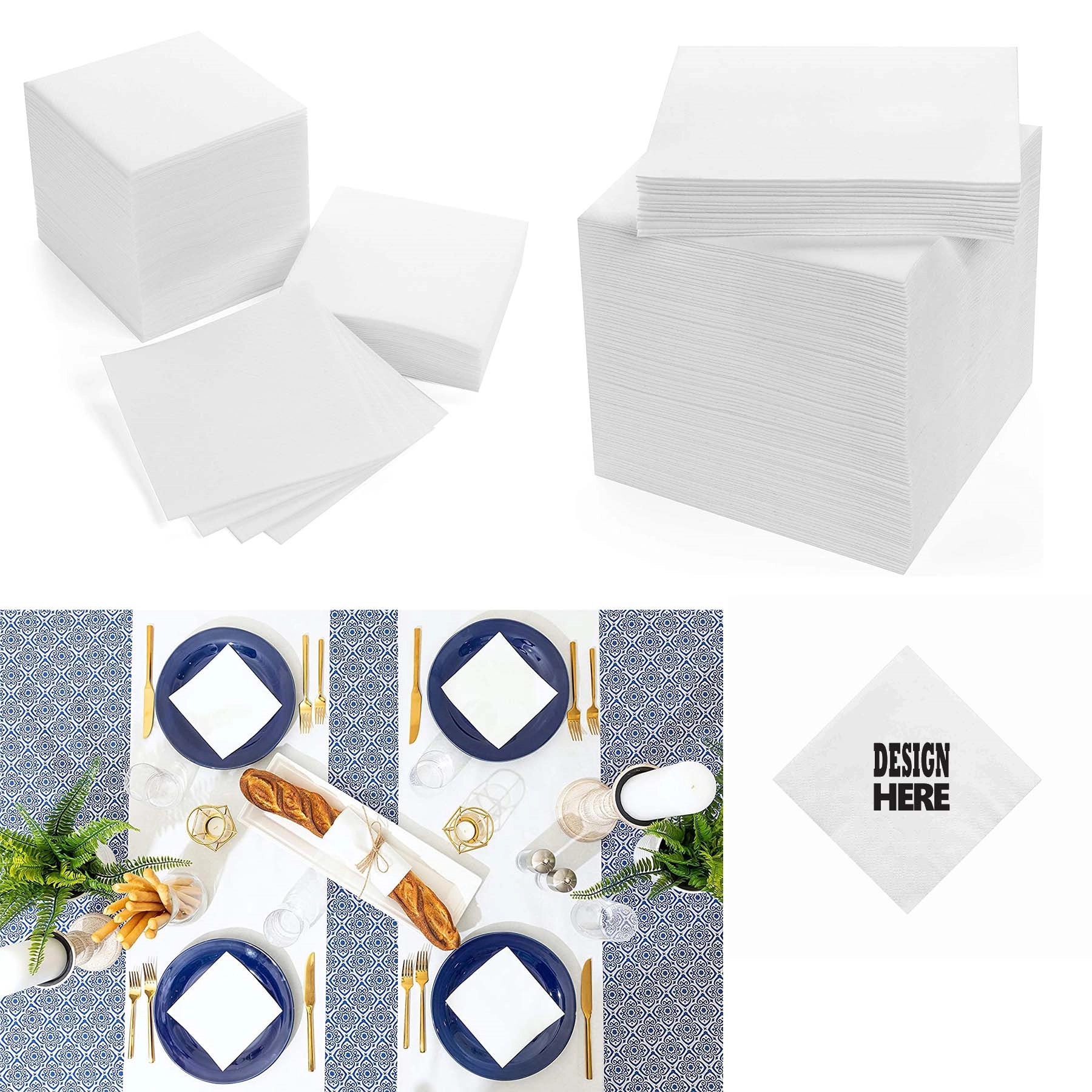 2 Ply Beverage Napkins 4