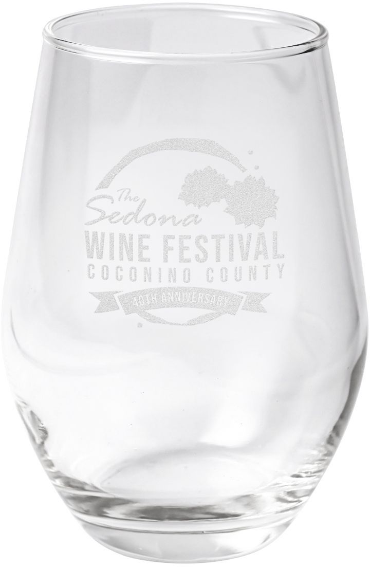 ETCHED STEMLESS WINE GLASS 11.5 OZ 8