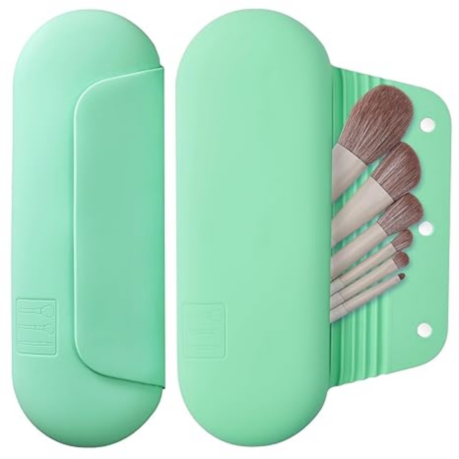 Silicone Magnetic Cosmetic Brush Bag 12