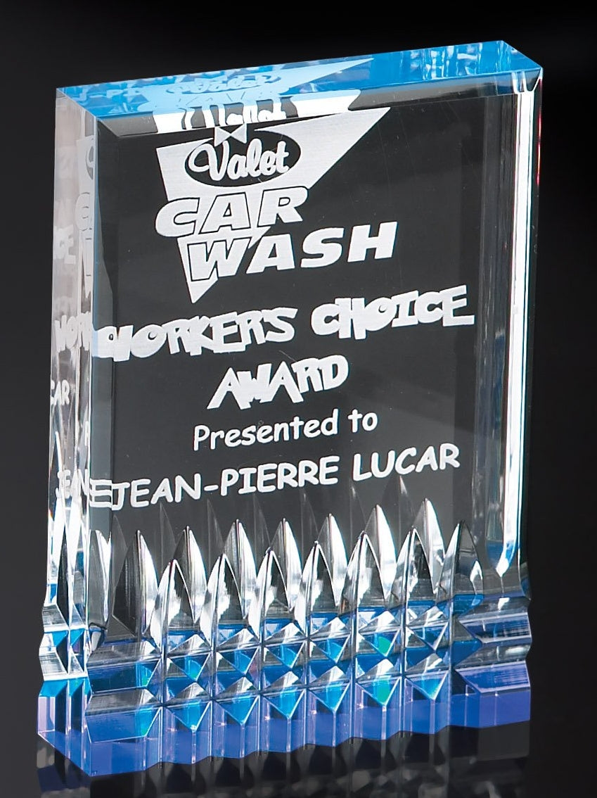 Blue Reflective Acrylic Award 4