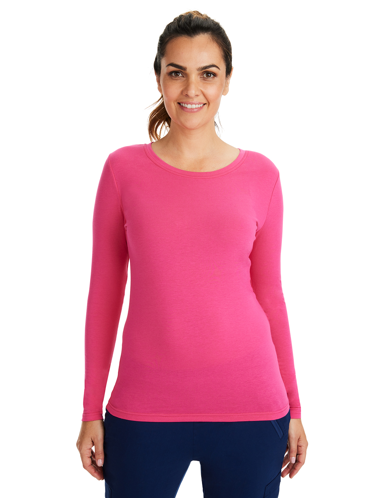 Healing Hands - HH Knits - Women's Pocketless Melissa Long Sleeve Underscrub Tee 43
