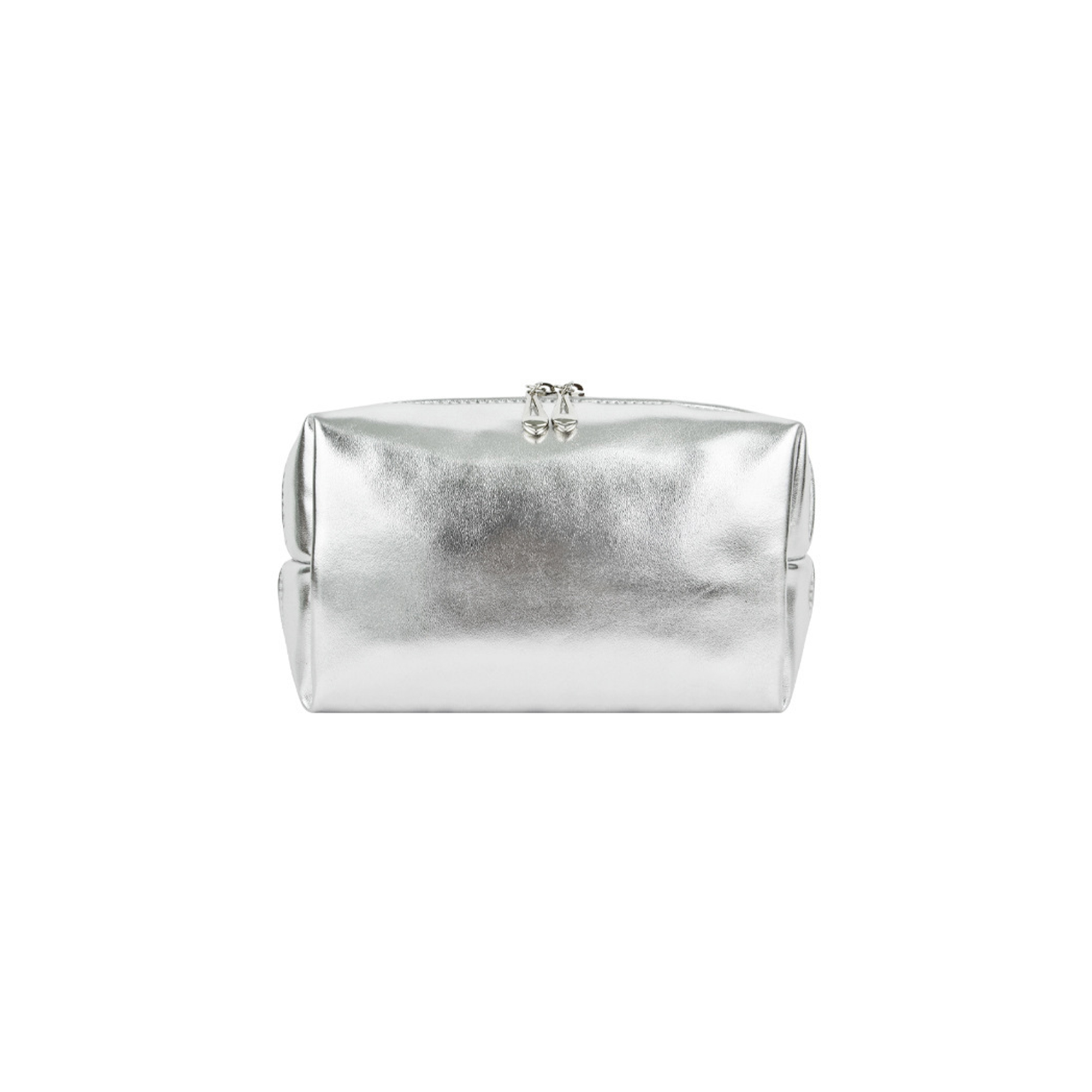 Silver PU Cosmetic Organizer Set With Zipper 5