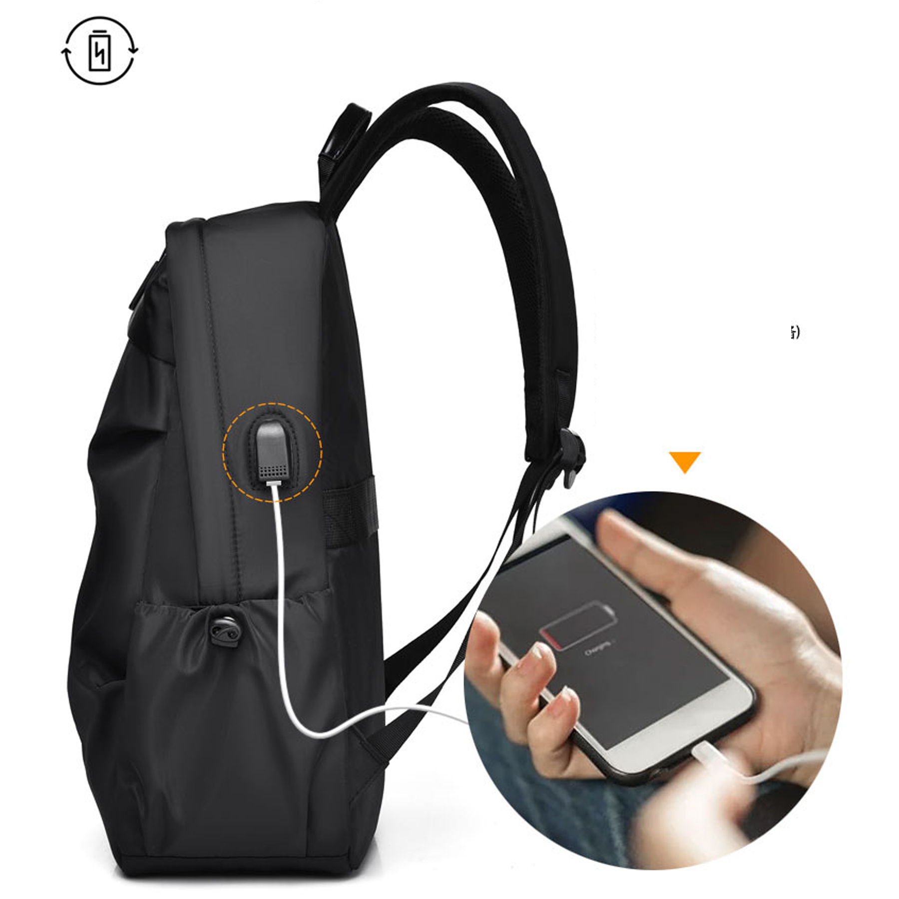Lightweight Nylon Hiking Travel Backpack 11