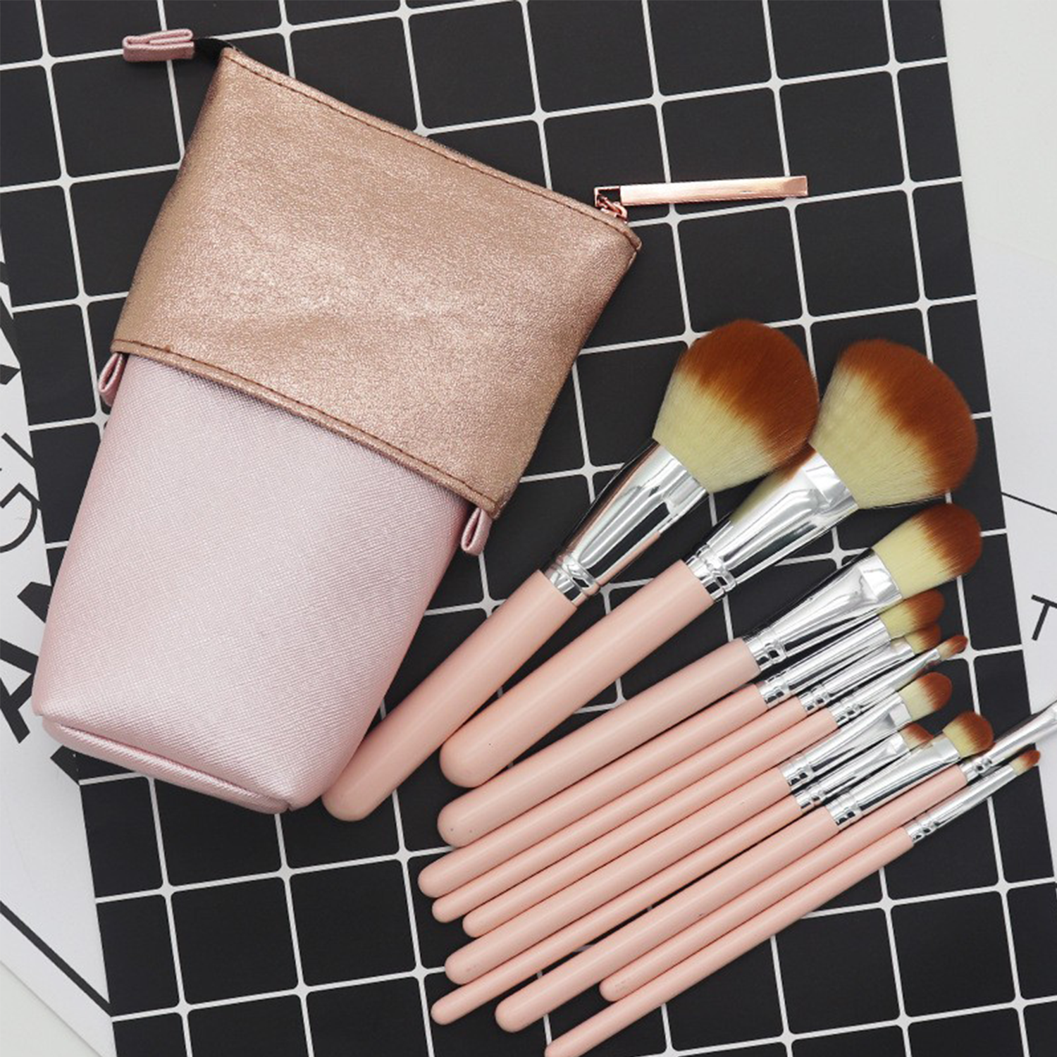 PU Leather Make Up Brush Storage Bag 3