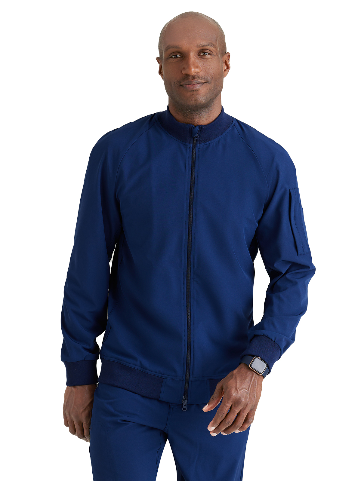 Barco One - Men's Three-Pocket Zip-Up Amplify Warm-Up Scrub Jacket 3