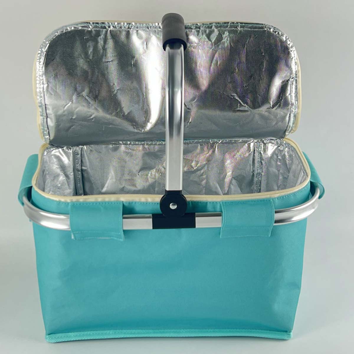 Portable foldable travel shopping cooler bag picnic basket 4
