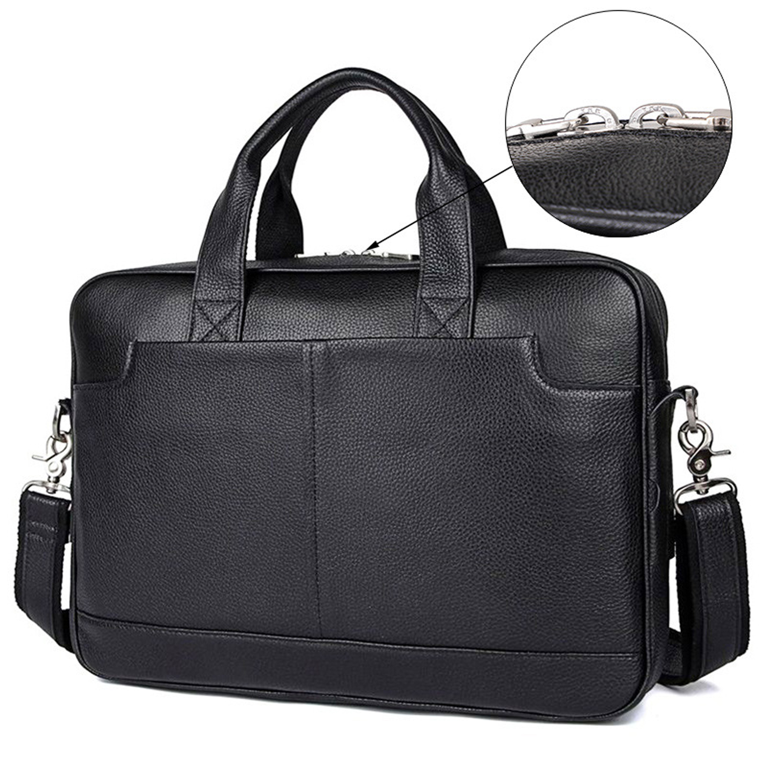 Leather Briefcase Laptop Bag 2