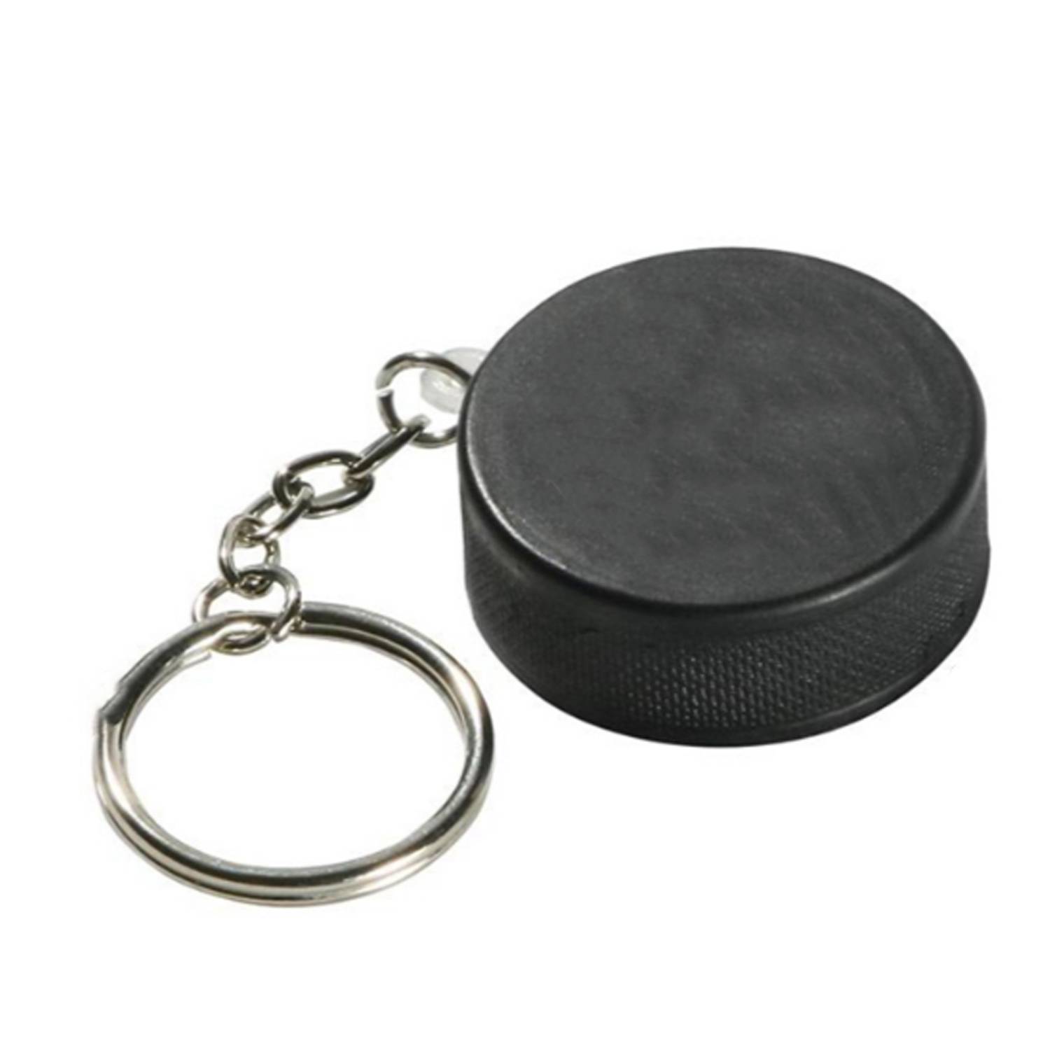 PU Hockey Puck Stress Reliever Keychain 4