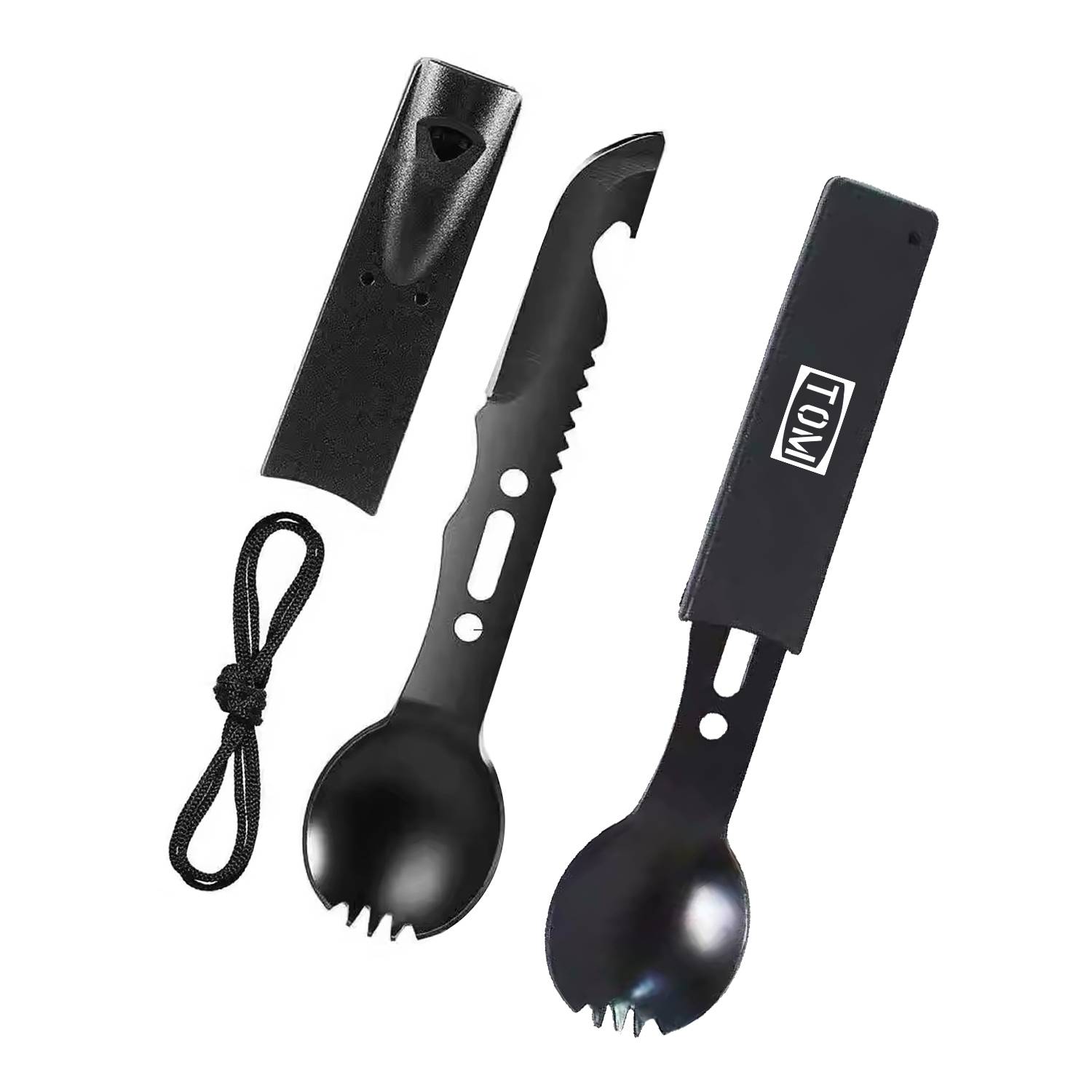 Stainless steel whistle/knife/fork/spoon integrated tablewar 2
