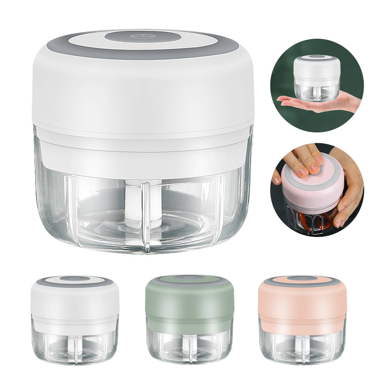 Portable Mini USB Electric Garlic Chopper 6