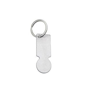 Rectangle Shopping Cart Token Keychain For Trolley Use 22